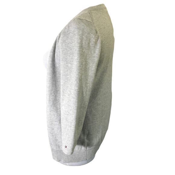 Tommy Hilfiger Women's Heather Grey Gray Pima Cottom Cardigan SIZE XS - Picture 6 of 9